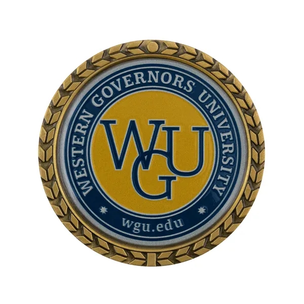 1.75" die cast zinc alloy challenge coin with wreath border and... from ASI 52263 EMT / EMT EMT EASY