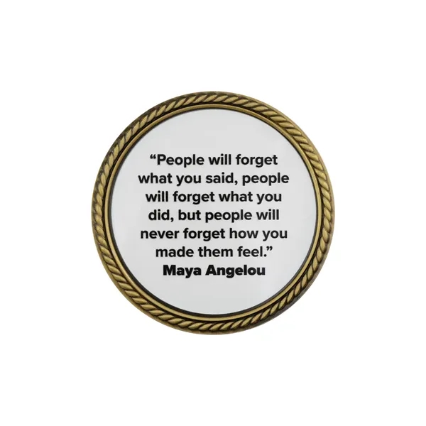 1.75" die cast zinc alloy challenge coin with rope border and... from ASI 52263 EMT / EMT EASY