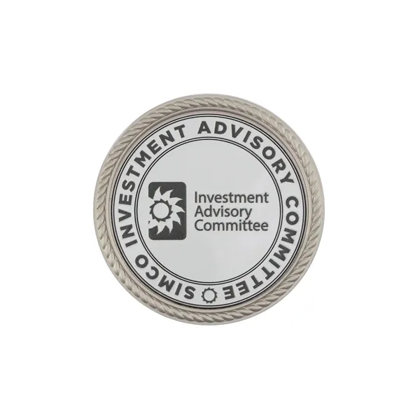 1.75" die cast zinc alloy challenge coin with rope border and... from ASI 52263 EMT / EMT EASY