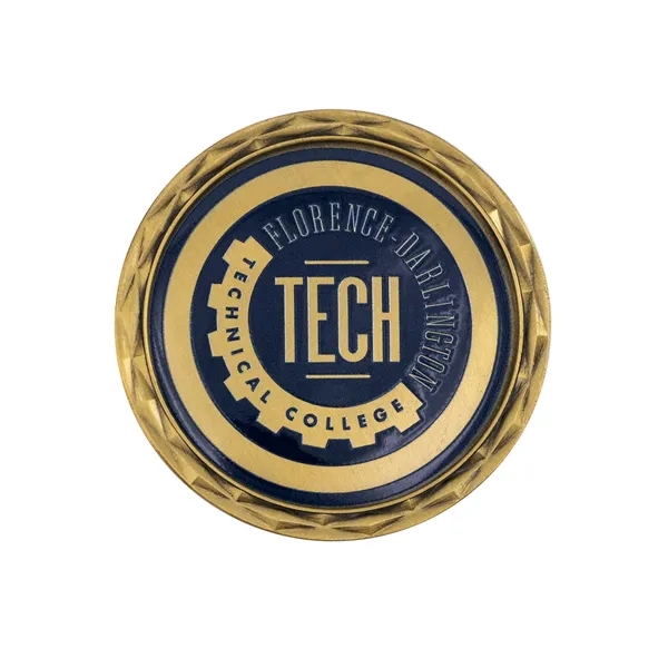 2" die cast alloy metal challenge coin with diamond cut edge... from ASI 52263 EMT / EMT EASY