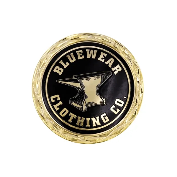 2" die cast alloy metal challenge coin with diamond cut edge... from ASI 52263 EMT / EMT EASY