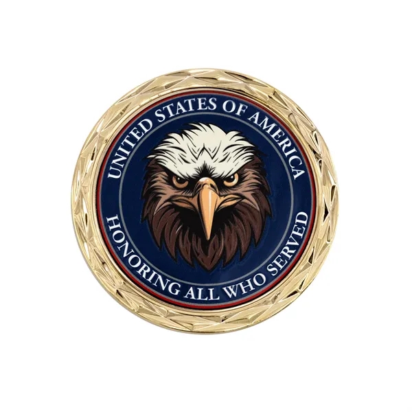 2" die cast alloy metal challenge coin with diamond cut edge... from ASI 52263 EMT / EMT EASY