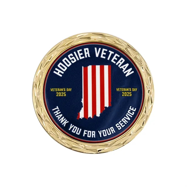 2" die cast alloy metal challenge coin with diamond cut edge... from ASI 52263 EMT / EMT EASY