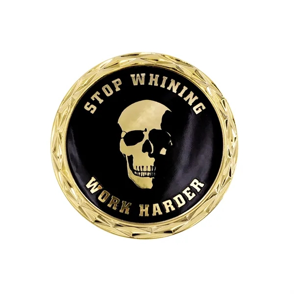 2" die cast alloy metal challenge coin with diamond cut edge... from ASI 52263 EMT / EMT EASY