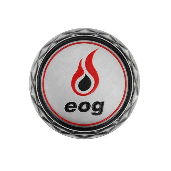 2" die cast alloy metal challenge coin with diamond cut edge... from ASI 52263 EMT / EMT EASY