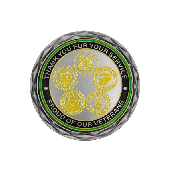 2" die cast alloy metal challenge coin with diamond cut edge... from ASI 52263 EMT / EMT EASY