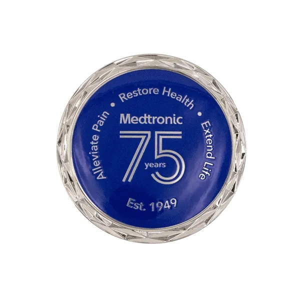 2" die cast alloy metal challenge coin with diamond cut edge... from ASI 52263 EMT / EMT EASY