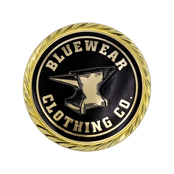 1.75" die cast metal challenge coin with oblique edge and 3D... from ASI 52263 EMT