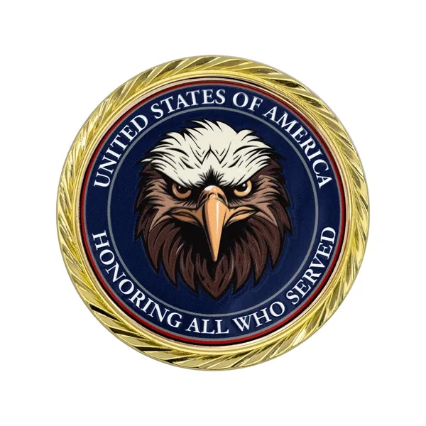 1.75" die cast metal challenge coin with oblique edge and 3D... from ASI 52263 EMT