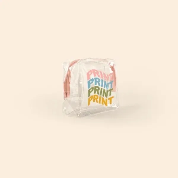 Rectangle shaped, gusseted vinyl pouch with a zippered closure.... from ASI 74710 Numo