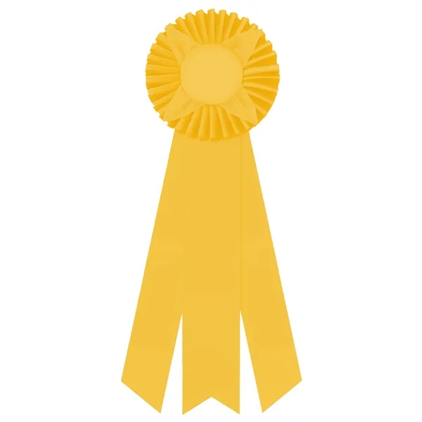 Rosette with 3 streamers, 2" middle dovetail and 1 5/8" sides... from ASI 93520 Ventura Inc