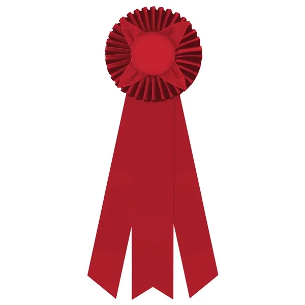 Rosette with 3 streamers, 2" middle dovetail and 1 5/8" sides... from ASI 93520 Ventura Inc