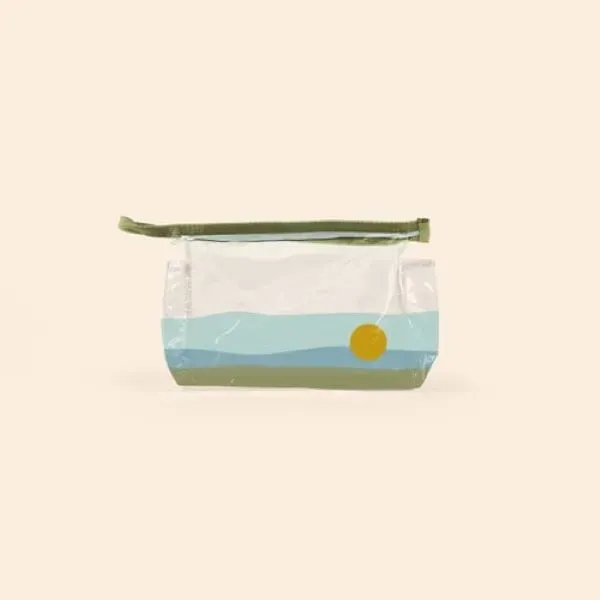 Medium rectangle shaped, gusseted vinyl and a zippered closure, zipper pull... from ASI 74710 Numo