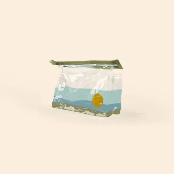 Medium rectangle shaped, gusseted vinyl and a zippered closure, zipper pull... from ASI 74710 Numo