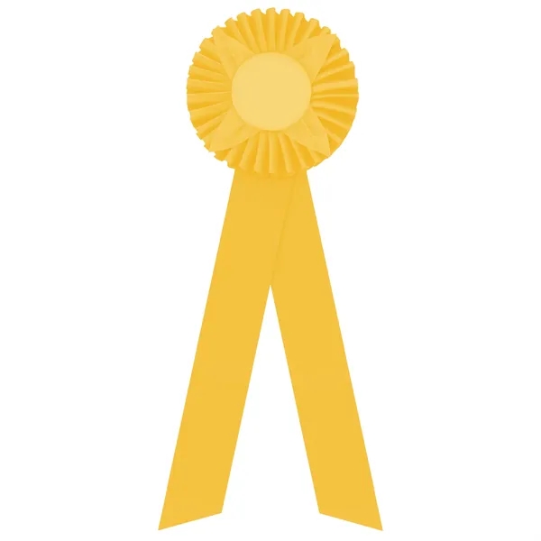 Rosette with two streamers 1 5/8" angled, 12" total length.... from ASI 93520 Ventura Inc