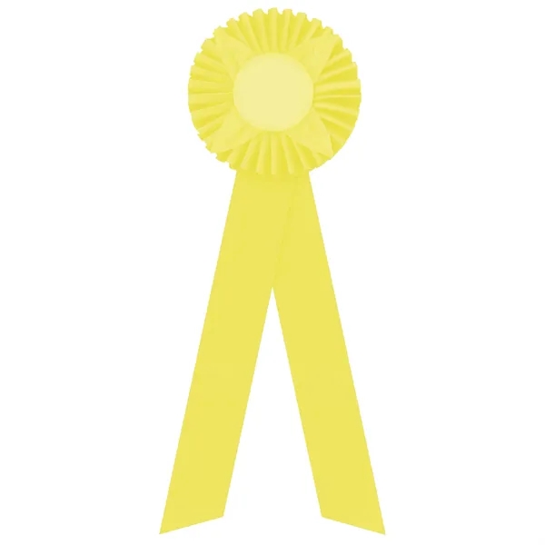 Rosette with two streamers 1 5/8" angled, 12" total length.... from ASI 93520 Ventura Inc