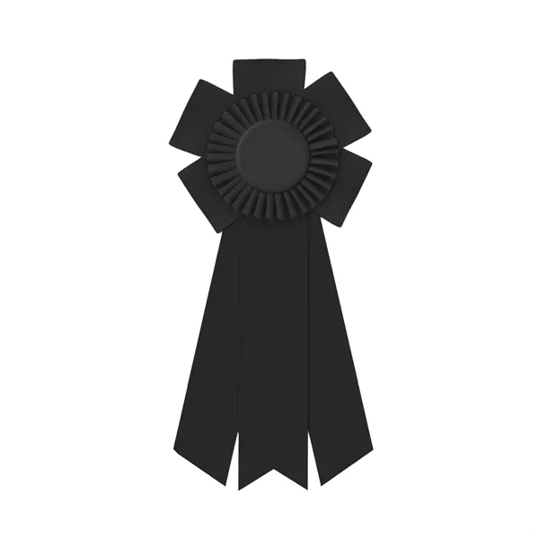 Rosette with 3 streamers, 2" middle dovetail and 1 5/8" sides... from ASI 93520 Ventura Inc