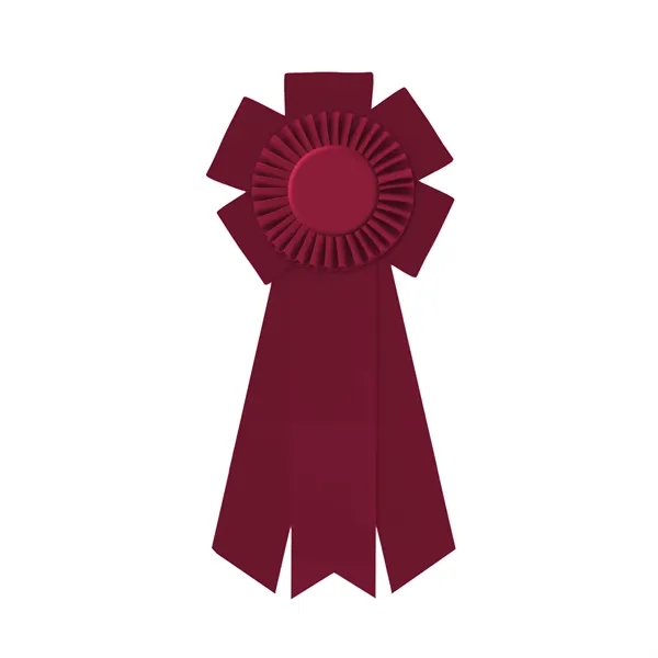 Rosette with 3 streamers, 2" middle dovetail and 1 5/8" sides... from ASI 93520 Ventura Inc