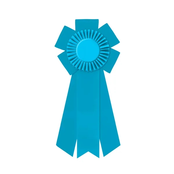 Rosette with 3 streamers, 2" middle dovetail and 1 5/8" sides... from ASI 93520 Ventura Inc