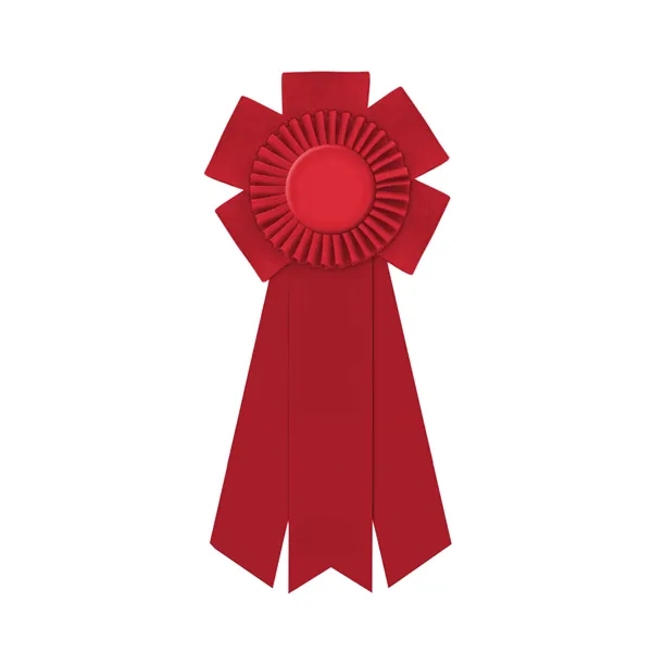 Rosette with 3 streamers, 2" middle dovetail and 1 5/8" sides... from ASI 93520 Ventura Inc