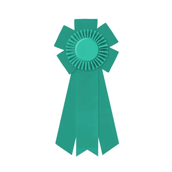 Rosette with 3 streamers, 2" middle dovetail and 1 5/8" sides... from ASI 93520 Ventura Inc