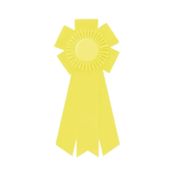 Rosette with 3 streamers, 2" middle dovetail and 1 5/8" sides... from ASI 93520 Ventura Inc