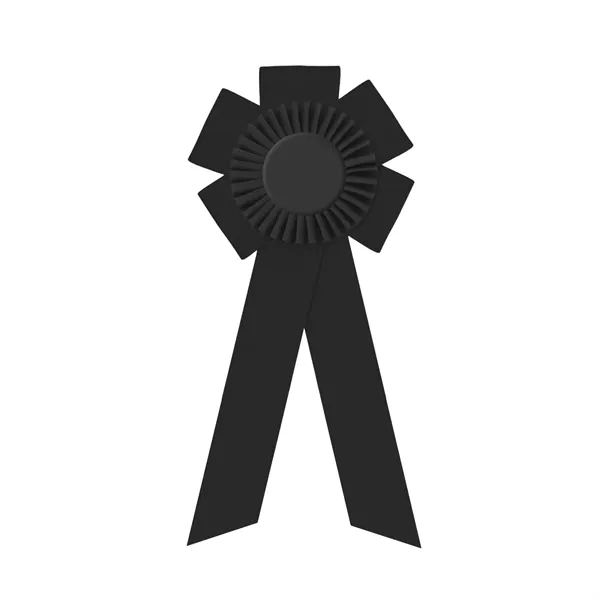 Rosette with two streamers 1 5/8" angled, 12" total length.... from ASI 93520 Ventura Inc