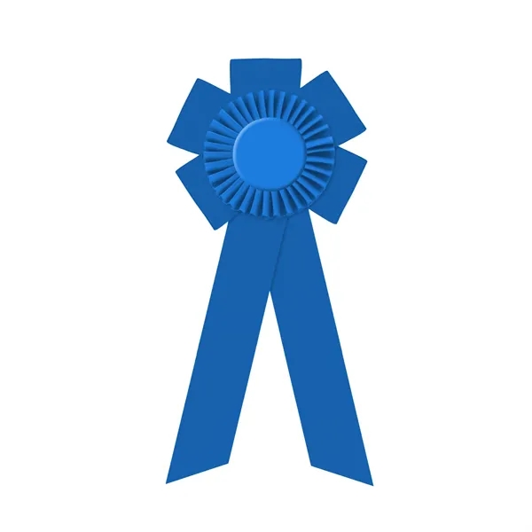 Rosette with two streamers 1 5/8" angled, 12" total length.... from ASI 93520 Ventura Inc