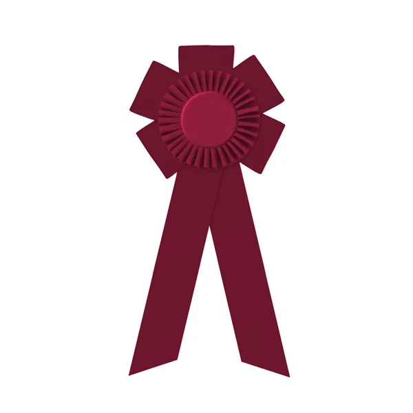 Rosette with two streamers 1 5/8" angled, 12" total length.... from ASI 93520 Ventura Inc