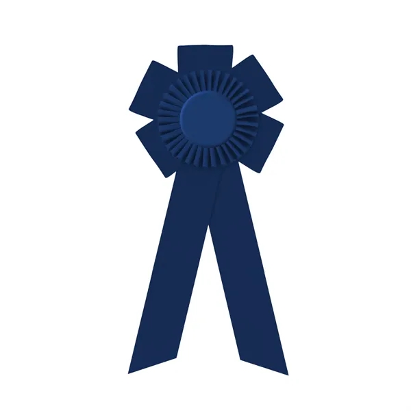 Rosette with two streamers 1 5/8" angled, 12" total length.... from ASI 93520 Ventura Inc