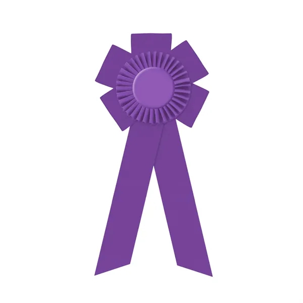 Rosette with two streamers 1 5/8" angled, 12" total length.... from ASI 93520 Ventura Inc