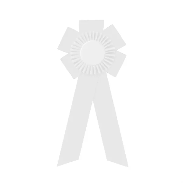 Rosette with two streamers 1 5/8" angled, 12" total length.... from ASI 93520 Ventura Inc