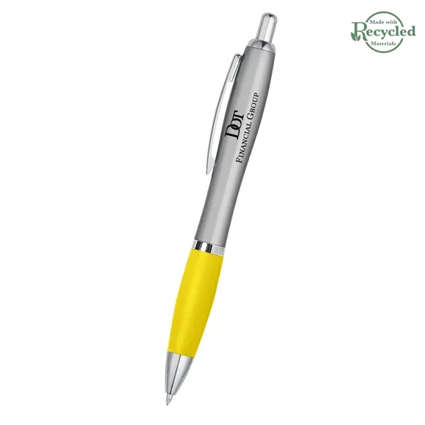 Ballpoint pen with plunger action and rubberized grip.... from ASI 61125 Hit Promotional Products / Hit®