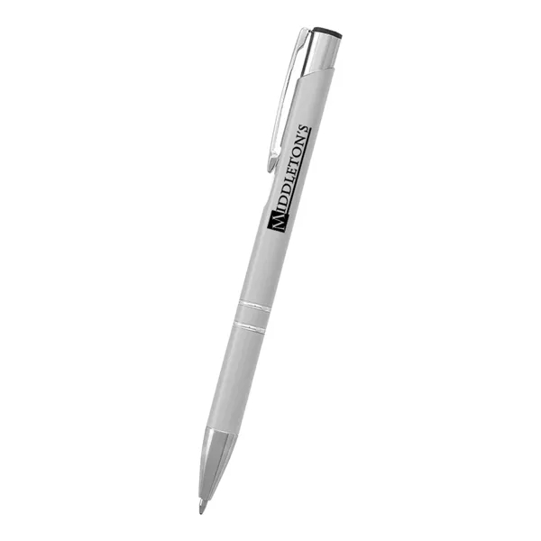 Aluminum pen with plunger action.... from ASI 61125 Hit Promotional Products / Hit®