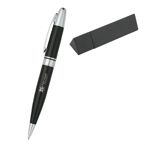 Elite Executive Pen In Case Metal Twist Action Pen Includes Triangle... from ASI 61125 Hit Promotional Products / Hit®