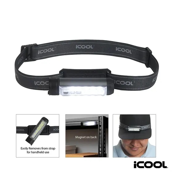 iCOOL® Templeton Rechargeable LED Headlamp... from ASI 67866 Logomark/Valumark