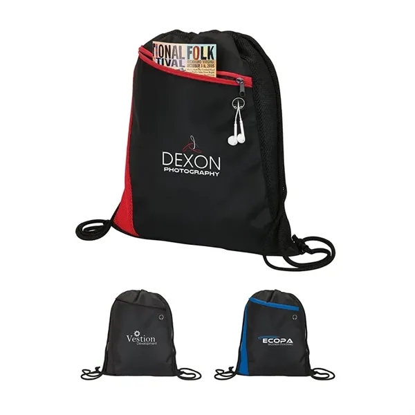 0.5" x 18.5" x 14.5" Meadow sport bag; includes media headphone... from ASI 67866 Logomark/Valumark / Valumark™