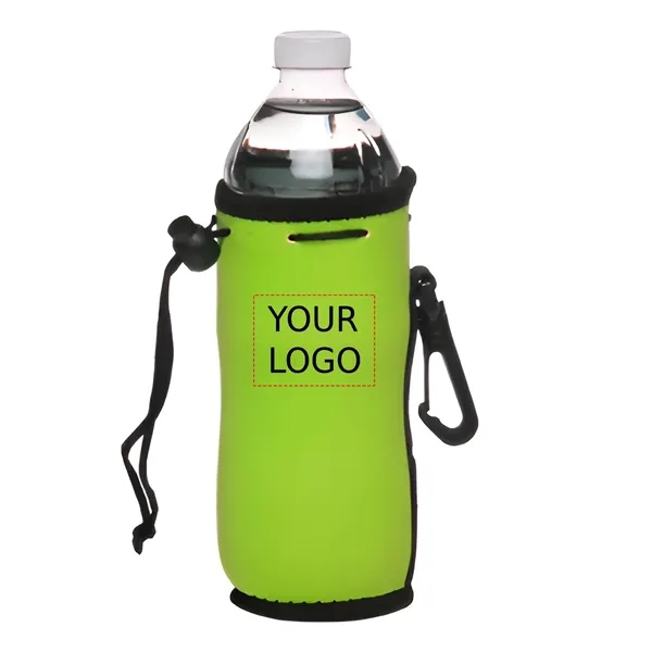 Neoprene drawstring bottle insulator, 12 oz. plus 1 color silkscreen imprint... from ASI 37218 Athena Promo (tm)