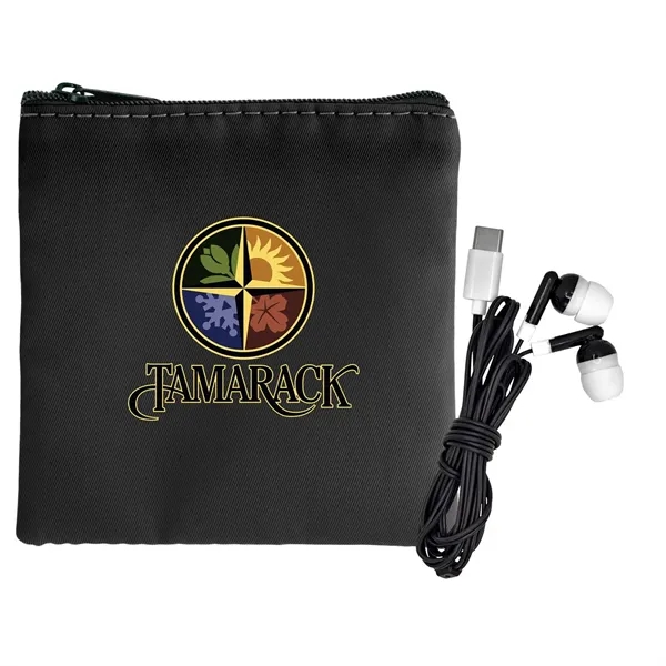 Colorful RPET Ear Bud Pouch... from ASI 30208 A P Specialties / AP Specialties