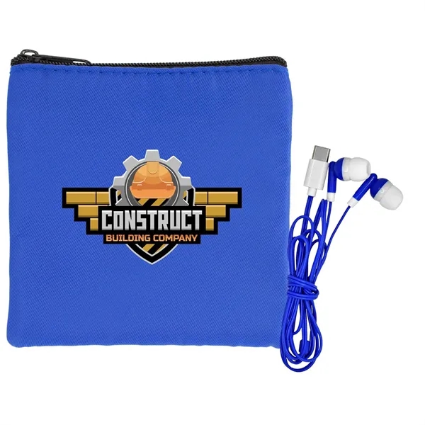 Colorful RPET Ear Bud Pouch... from ASI 30208 A P Specialties / AP Specialties