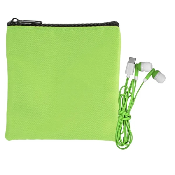 Colorful RPET Ear Bud Pouch... from ASI 30208 A P Specialties / AP Specialties