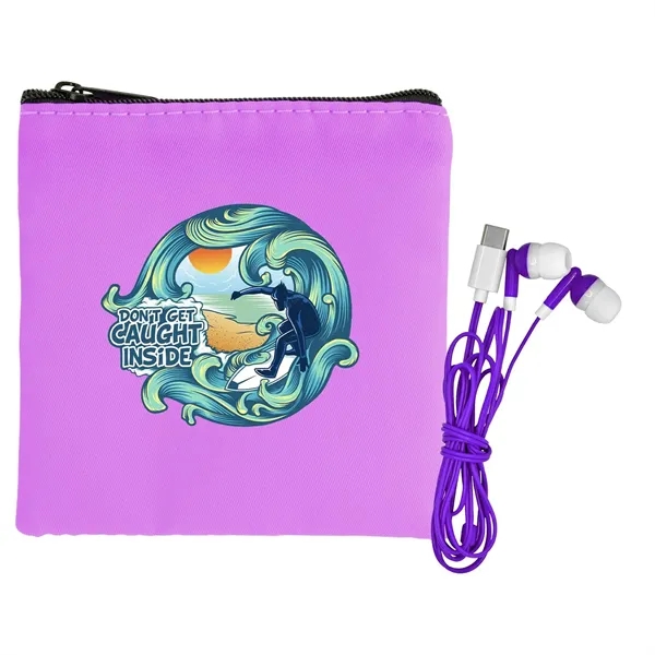 Colorful RPET Ear Bud Pouch... from ASI 30208 A P Specialties / AP Specialties