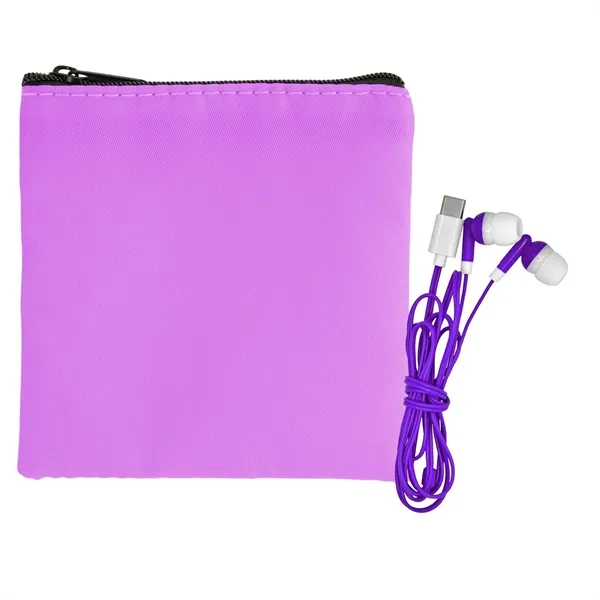 Colorful RPET Ear Bud Pouch... from ASI 30208 A P Specialties / AP Specialties