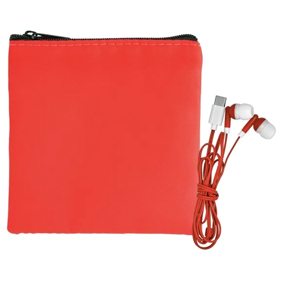 Colorful RPET Ear Bud Pouch... from ASI 30208 A P Specialties / AP Specialties