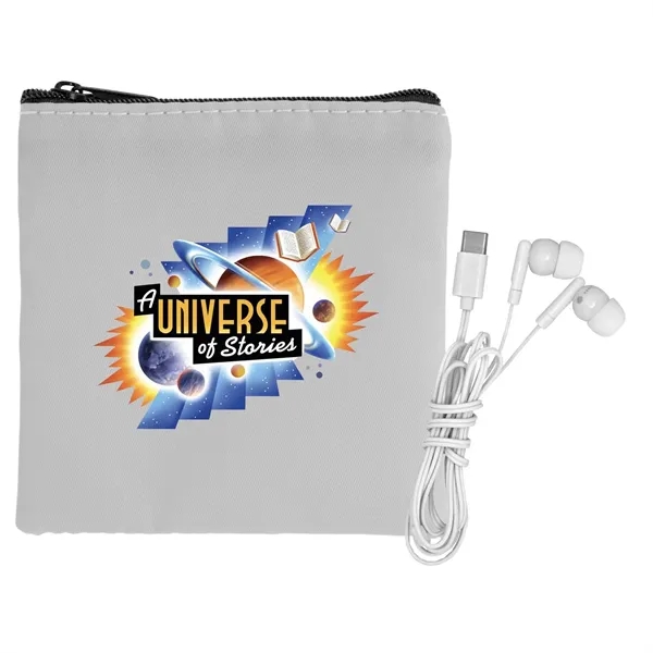 Colorful RPET Ear Bud Pouch... from ASI 30208 A P Specialties / AP Specialties