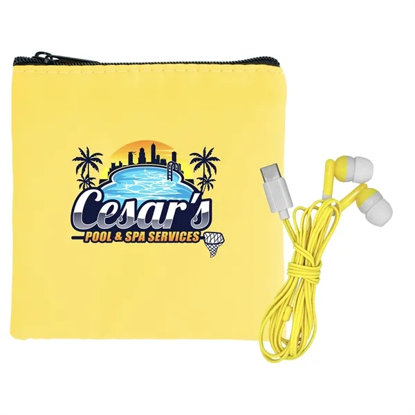 Colorful RPET Ear Bud Pouch... from ASI 30208 A P Specialties / AP Specialties