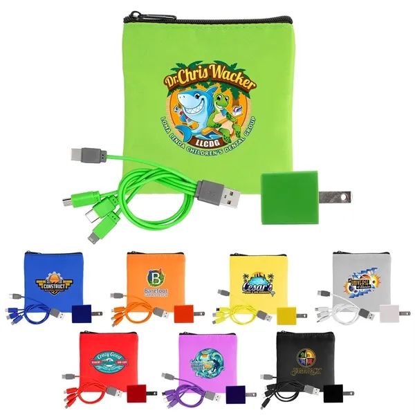 Colorful RPET Wall & Cable Set... from ASI 30208 A P Specialties / AP Specialties