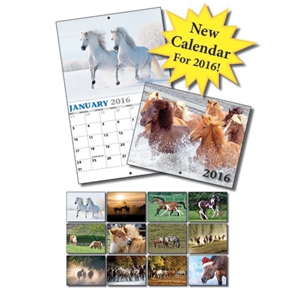 13 Month Custom Appointment Wall Calendar - HORSES... from ASI 91760 Tradenet Publishing / TradeNet Line