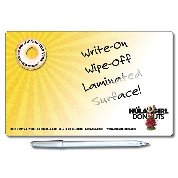 Mini Memo Board - Custom Size - Laminated - 14 pt.... from ASI 91760 Tradenet Publishing / TradeNet Line