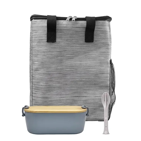 Bamboo & Utensil Lunch Tote... from ASI 30208 A P Specialties / AP Specialties